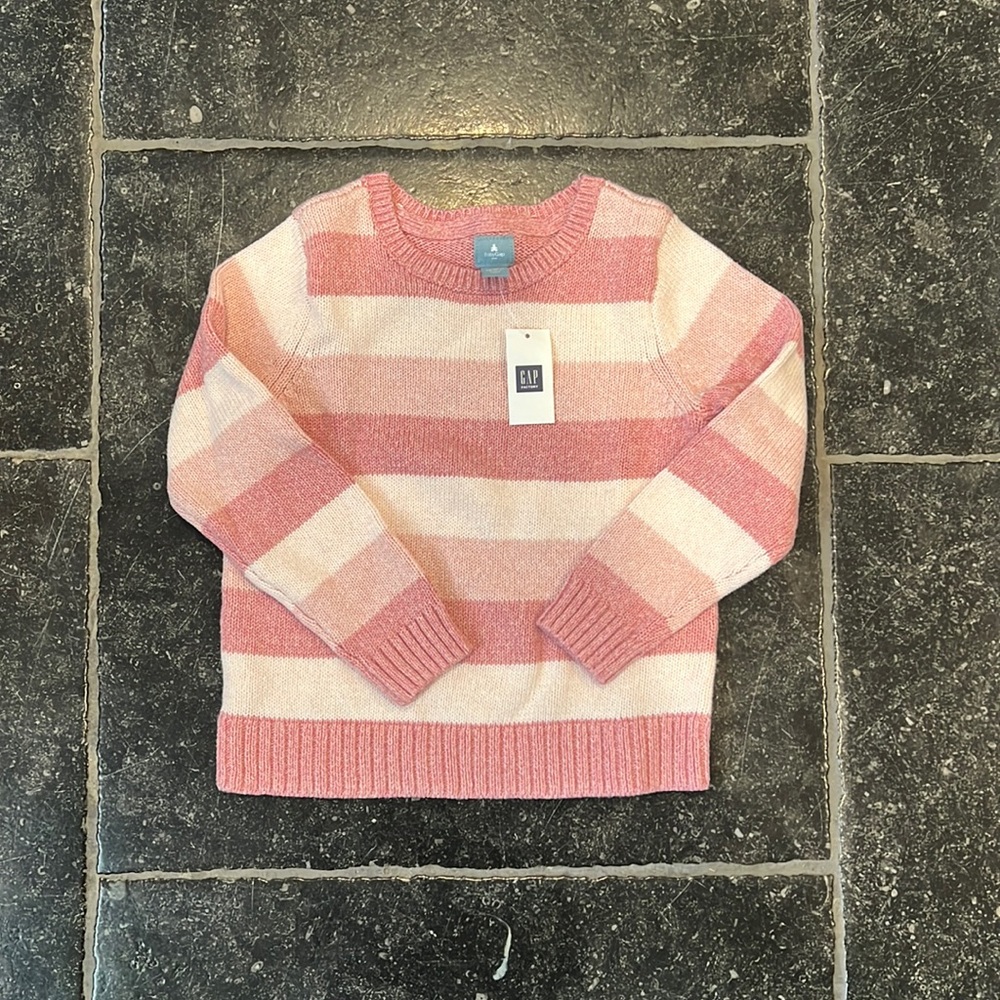 Pink Girl’s Gap Striped Sweater